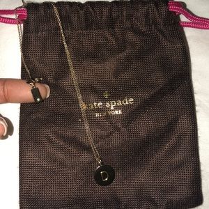 Kate Spade “D” initial necklace